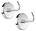 2-Piece ALAZCO Extra-Strong Magnetic Hook Set - 8 Lb Capacity Quality Chrome Plated For Tools, Keys. Towels, Utensils