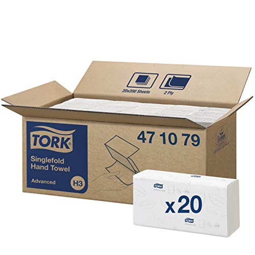 Tork 471079 Zickzack Handtücher Advanced weiß für Tork H3 Tork H3 Zickzack und Lagenfalz Handtücher-Systeme…