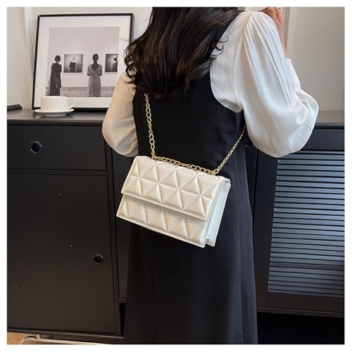 Small Quilted PU Leather Crossbody Bag for Women Quilted Purse Cresent Shoulder Bags Handbags3