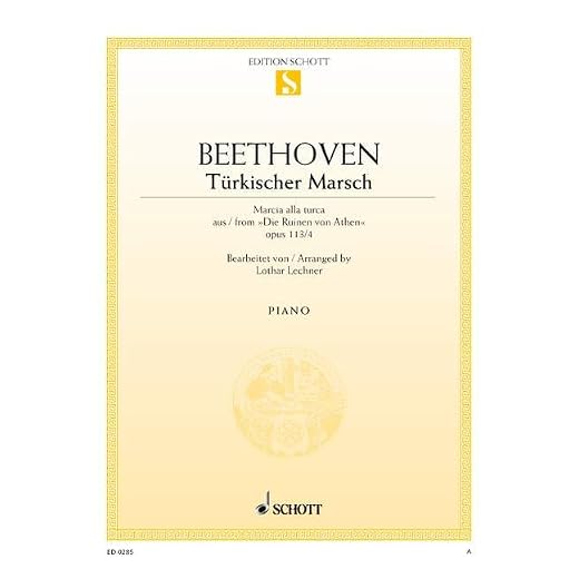 Turkish March C Major: March Alla Turca from "Die Ruinen von Athen" A minor. op. 113/4. piano.