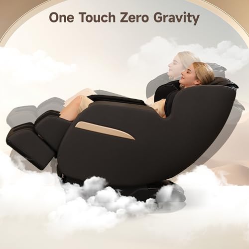 Real Relax 2026 Massage Chair Full Body,Zero Gravity Upgraded SL-Track Massage Recliner with 8 Auto...