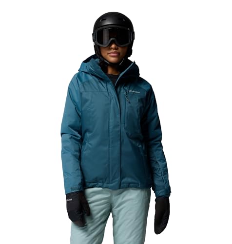 Columbia Womens Snowy Summit Insulated Jacket, Everblue Dobby, Small
