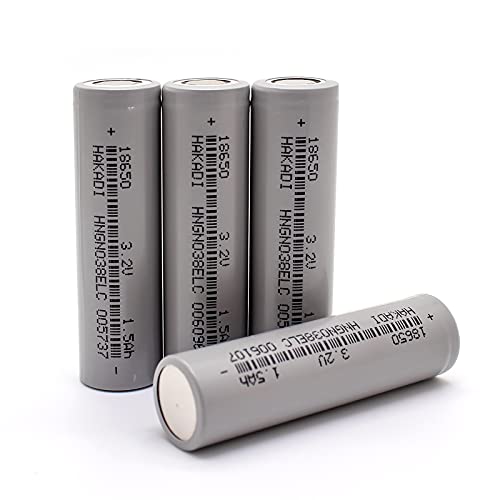 4 Pezzi HAKADI 3,2V 1500mAh / 4,8Wh LiFePo4