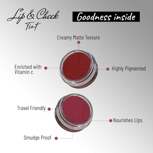 Image of Seven Seas Lip & Cheek Tint Richness Of Essential Oils And Vitamin C For Lips, Eyelids & Cheeks, Matte Finish Give You a Soft Natural Glow (Fire Brick)