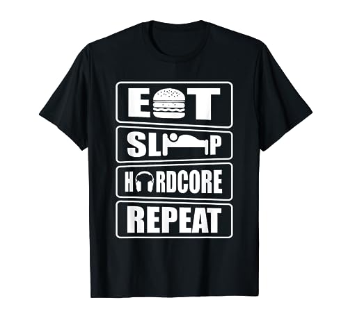 Eat sleep hardcore repeat techno rave party regalo...