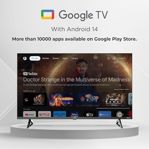 Image of Wobble 100.3 cm (40 inches) K Series Full High Definition Smart LED TV with Google TV 5.0 (Black) WB40FDAGU2841D25