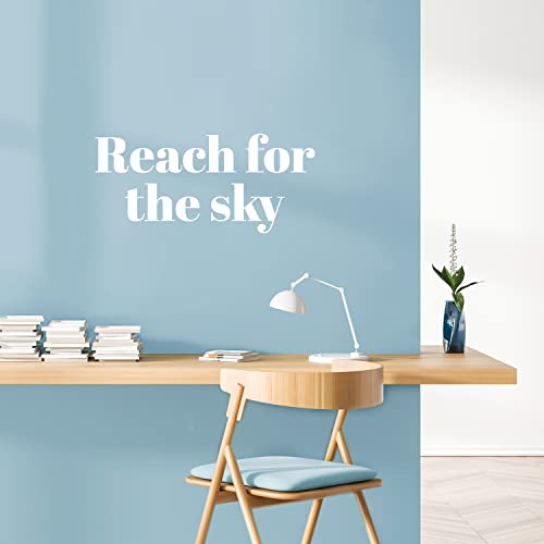 Vinilo artístico Reach for The Sky 11 x 25 pulgadas blanco miniatura 3