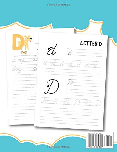 Cursive Handwriting Workbook for Kids Beginners: Learn How to Write in Cursive for Kids - Letters A-Z & Words (Cursive Handwriting Books) - Image 2