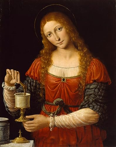 Tableau Sainte Marie-Madeleine Bernardino Luini impression d'art sur toile 60x90cm