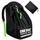 Car Seat Travel Bag for Airplane, Large Car Seat Bags for Air Travel with Comfort Padded Straps, Carseat Storage Bag / Backpack for Carseat Airport, Carseat Cover Travel - Baby Travel Essential