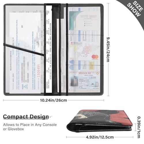 Organizador de Documentos para Auto Piel PU miniatura 3