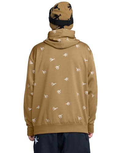 Sweat a capuche Volcom Hydro Riding molleton deperlant beige coupe ergonomique homme