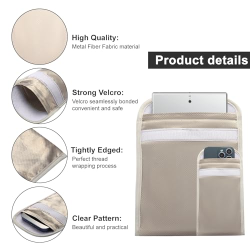 Only Jane 2Packs E|M|F Blocking Shield Sleeves For Cell Phone, Anti-Emp Faraday Bags For Smartphone Signal Blocking Case thumb #3