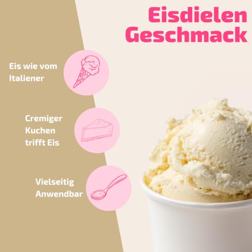 Cheesecake-Eispaste (Pulverisiert) für einmaliges aromatisches Eis » Auch zum Verfeinern von leckeren Desserts, Joghurt, Pralinen Torten und vielem mehr » Inhalt 250 g – Bild 3