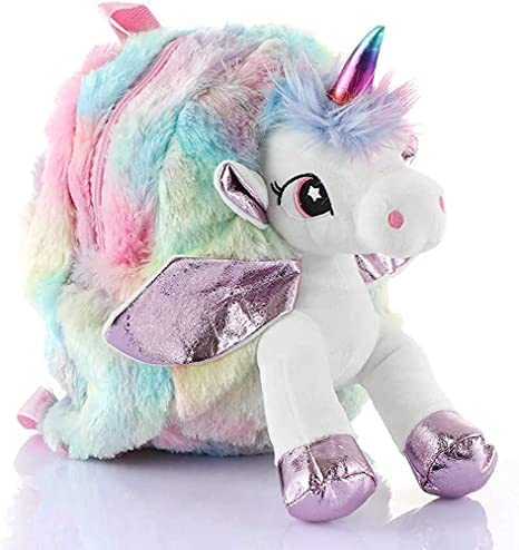 Unicorn Soft Bag for Kids – School & Picnic Bag for Baby,Boys,Girls / Lightweight Travel School Mini Backpack for Kids - Multi Color main image 1