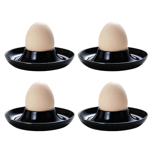Coquetier Oeuf, 4 pièces Cocotier pour Oeuf A La Coque, Coquetier, Coquetiers, Coquetier Oeuf Original, empilable, compatible micro-ondes et lave-vaisselle, pour oeufs à la coque et aux oeufs durs.