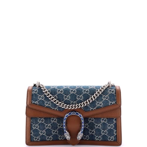 Pre-Loved Dionysus Bag GG Denim Small, Blue