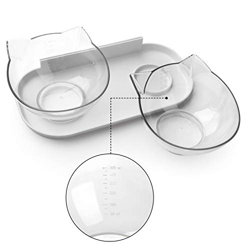 Fressnapf katze mit Ständer Katzenfutter Schale - 15 ° katzennapf Erhöht Personalisierte Haustier napf mit Neigung, um Erbrechen zu vermeiden katzennapf für Katzen - Image 8