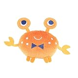 BUGUUYO 1 Pc pour Chien Petits Jouets pour Chiens Doux pour Chien Crabe de Compagnie grinçant Animaux puptex Chiot Jouets pour Chiots en Peluche pour Chien Orange