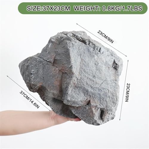 Durable PU Foam Fake Rocks for Landscaping - Artificial Rock Covers for Yard Décor, Well Covers & Garden Decoration, Lightweight, Weather-Resistant Faux Stone Enhancements