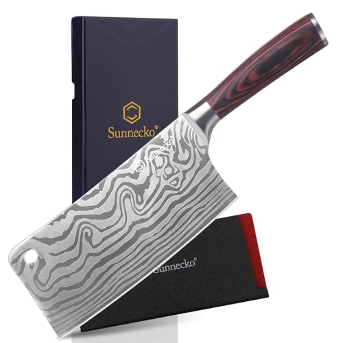 Sunnecko High-Carbon Steel Cleaver