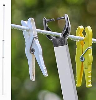 nMart Square Prop Addiz Heavy Duty Metal Galvanised Garden Washing Line Outdoor Extendable Pole Cloths prop Laundry Support pole Extending Airer 1pk