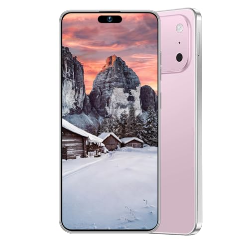 Image of 17PM Unlocked Phone | Cell Phone Android 15.0 | 16+512GB Smartphone| 6.99 inch HD Display | Long Battery Life 7000mAh | 68+108MP Zoom Camera| Fingerprint Lock | with Dual SIM (Pink)