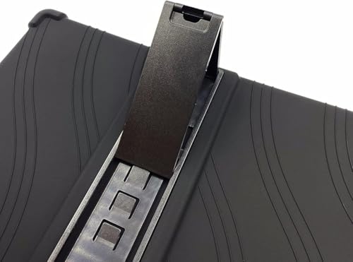 Image of FirstChoice 360 Degree Soft Silicone Kick Stand Skin Cover with Adjustable Kickstand Stand, Desk Holder Support, Case for Lenovo Legion Y700 2023 TB-320FC 8.8 2023 - Black
