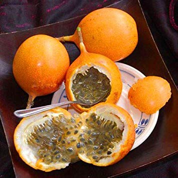Potseed Inicio Jardín 5 Semillas Naranja Amarillo Colombia Fruta de la pasión, Granada, Granadilla, Granadilla de envío Dulce de Semillas Libres