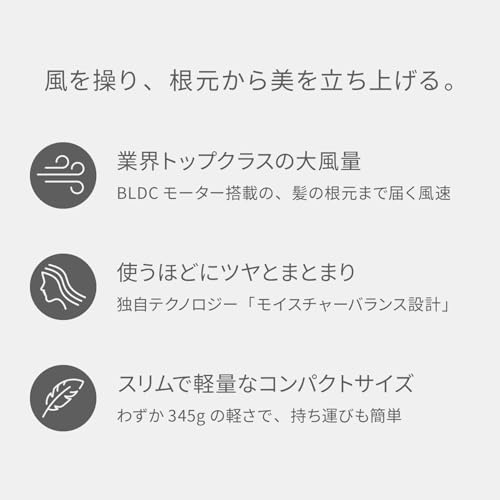 INGRACE Velena hairdryer MBD002A-K の商品画像 3