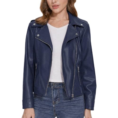 Image of LEATHER JACKET FOR WOMEN BIKER