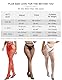 ohyeahlady Strumpfhose Ouvert für Damen Sexy Glitzer Strapsstrümpfe Große Größen Halterlose Strümpfe Erotische Elastizität Strapsen Dessous Mollig Netzstrümpfe Fishnetz Stocking Weiß 3XL-5XL