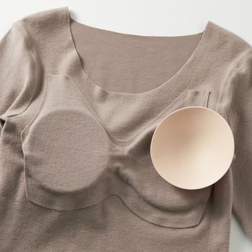 グンゼ ブラトップキレイラボ 縫い目がない 綿混 厚手 起毛 暖かい カップ付き 長袖インナー あったかインナー KL9959R の商品画像 4