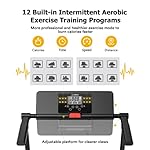 UREVO Treadmill with Standing Desk Workstation, Walking Pad Treadmills for Home Office, Under Desk Compact Design Treadmill with HIIT Programs, Remote Control, LED Display - Image 3