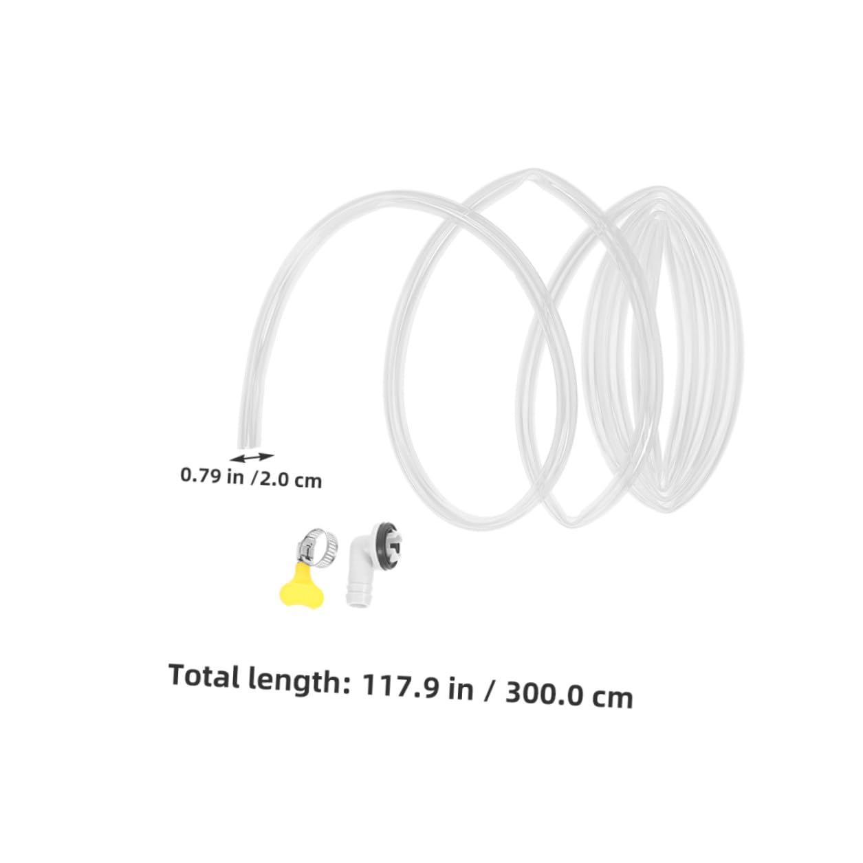 LABRIMP 2 Pezzi Kit Tubo Scarico Flessibile per Condizionatori Gomito Raccordi Metri per Scarico Condensa Unità Ac Domestiche e Commerciali