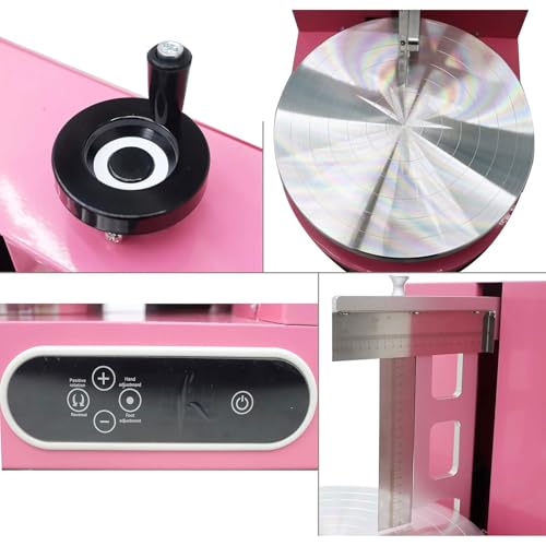 Máquina de decoración de pasteles, tocadiscos automáticos con raspador graduado, velocidad ajustable, rotación hacia adelante y hacia atrás, para pasteles de cumpleaños y herramientas para hornear
