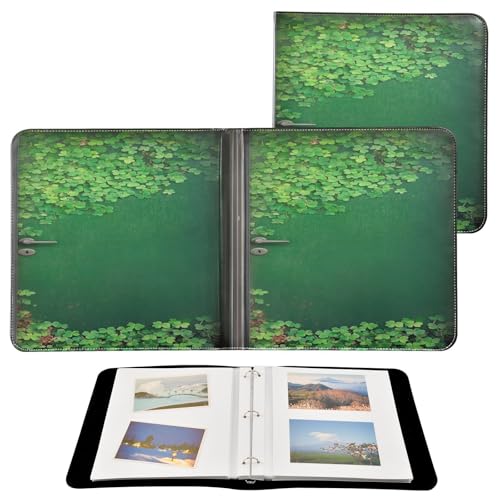 Álbum de fotos adhesivo DIY Scrapbook Diseño de trébol 3 anillas 40 páginas 8x10 para recuerdos miniatura 2
