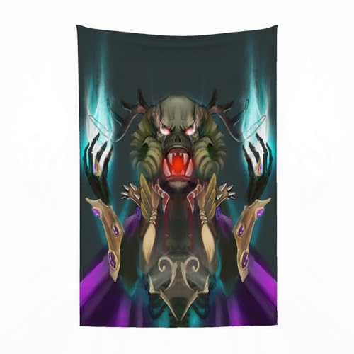 Maapchp Coperta Pile Blanket Personaggio Demone Con Corna Stregone Per Illus Coperta Di Flanella Coperta Per Adulti Per Bambini Caldo Divano Per Il Tempo Libero Sedia Soffice Coperta Soffice130X150Cm - 3