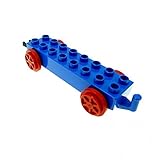  Lego Duplo Eisenbahn Anhänger blau Zug lang für Waggon E33