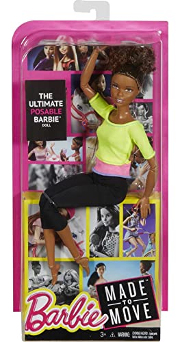 Barbie Fashionista Made to Move, Muñeca articulada top color amarillo, juguete +3 años (Mattel DHL83) 6 Barbie Fashionista Made to Move, Muñeca articulada top color amarillo, juguete +3 años (Mattel DHL83)