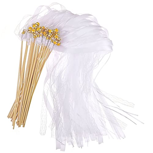 50 Stück Wedding Wands Hochzeitstab - Mit Glöckchen Für Brautspalier & Empfang