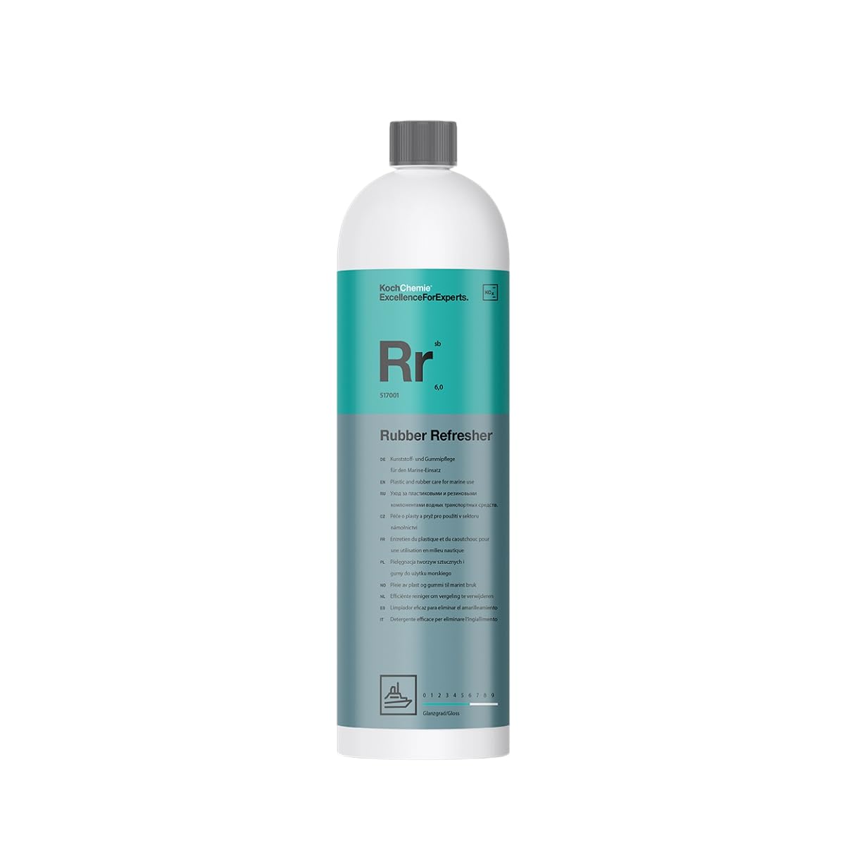 wortek Koch Chemie Rubber Refresher 1 l Rr wraz z aplikatorem z mikrofibry gąbka do pielęgnacji tworzywa sztucznego łódź odświeżacz koloru łódź guma pielęgnacja