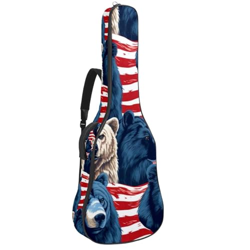 Sac pour guitare acoustique à motif animaux pour transporter votre musique en répétition