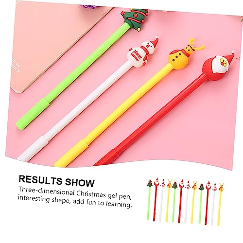 20 bolígrafos de gel navideños para estudiantes miniatura 5