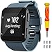 Produktbild NotoCity Armband für Garmin Forerunner 35/Approach S10, Quickfit Silikon Armbänder Kompatibel mit Garmin Forerunner 35,Mehrfache Farben (Schiefer)
