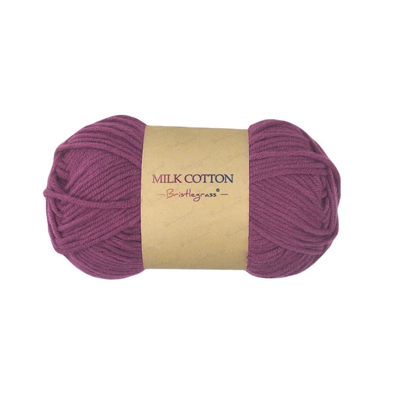 Bristlegrass Rose Wine Worsted Weight Yarn - Simply Soft Off - Acrylic - Knitting/Crochet - Sweater, Scarf, Fabric Needlework - 2x1.76oz, 2x115 Yds