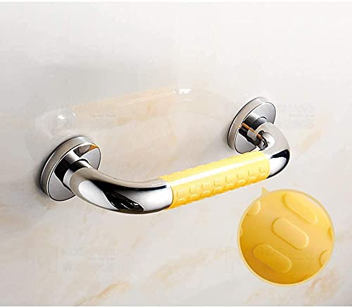 Main courante murale en acier inoxydable chromé pour salle de bain PMR moderne - 6