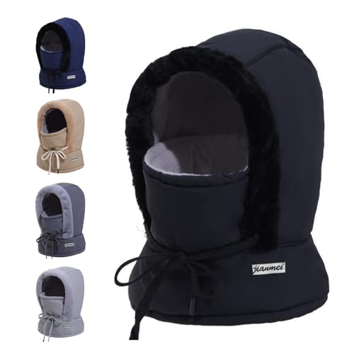 Balaclava para Hombre, Máscara Facial 3 en 1 con Gorro y Pañuelo, Protección Invernal para Esquí, Snowboard, Ciclismo y Senderismo miniatura 1