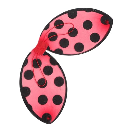 SOLUSTRE Alas de Mariquita Plegables para Accesorios de Disfraz Rojo Vibrante para Fiestas y Actuaciones Alas de Cosplay Cómodas y Portátiles para Niñas Color Aleatorio Color Aleatorio