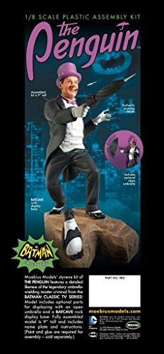 Model Kit Moebius Models Batman 1966 Penguin 1:8 miniatura 4